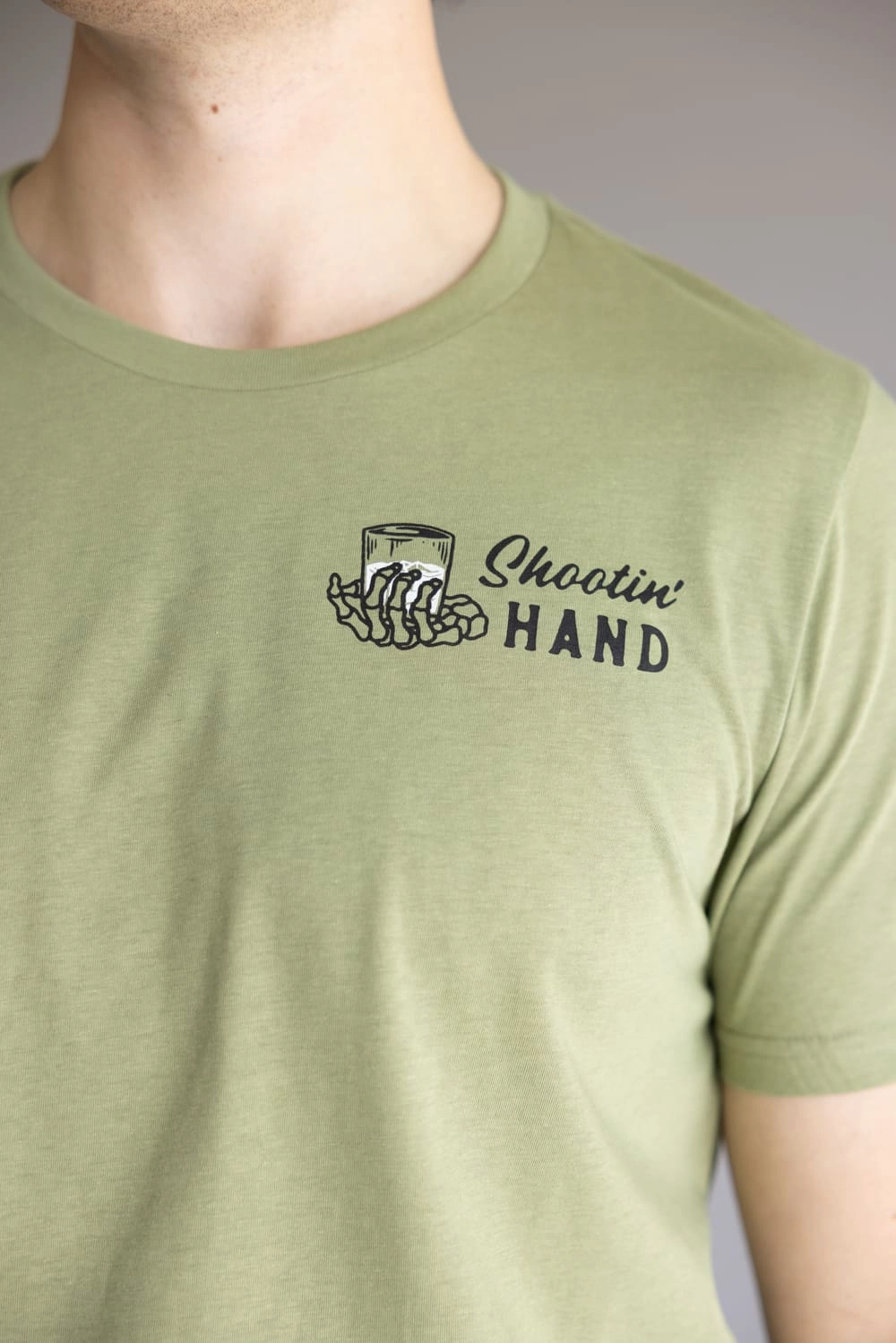 Sendero Provisions Shootin Hand T-Shirt for Men in Sage | SPCS120P15-SAGE Fit for Everyone