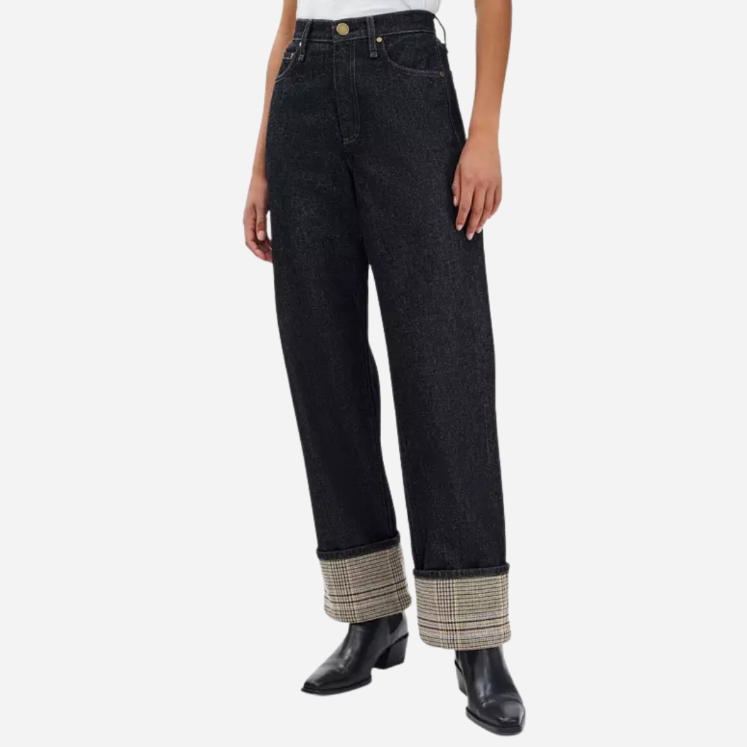 Shea Highrise Ankle With Cuff (Twilight Rinse Combo) Seamless Waistband Finish abrasion resistant coating