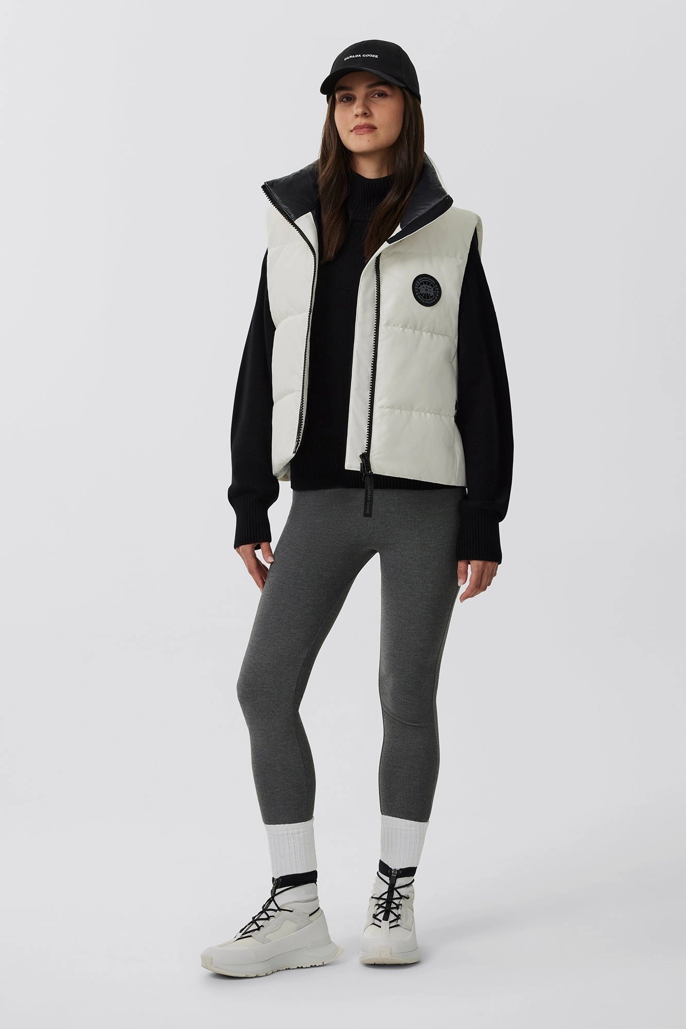 Dynamic Compression Fit Eco Friendly Dye Process Grandview Cropped Vest Black Label