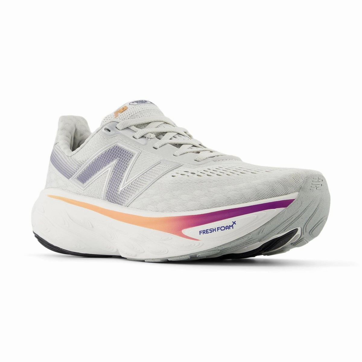 Ergonomic Heel Counter Slip Ride New Balance Women's Fresh Foam X 1080v14 W1080G14 Grey Matter/Silver Metallic/Inkwell