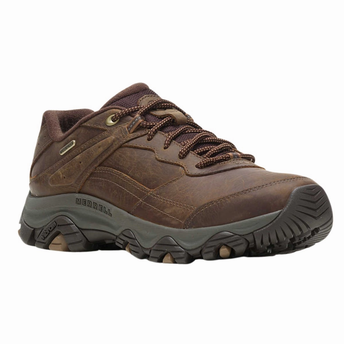 Merrell Men's Moab Adventure 3 Brown Waterproof Weightless Cushion Technology Abrasion Resistant Sole