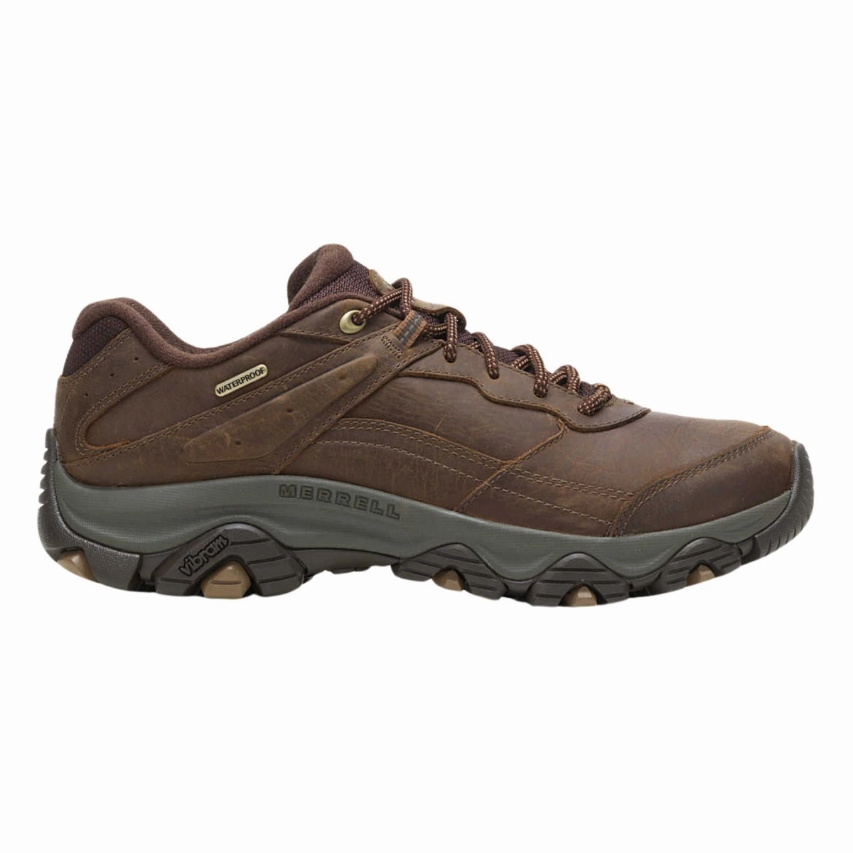 Merrell Men's Moab Adventure 3 Brown Waterproof Streamlined silhouette