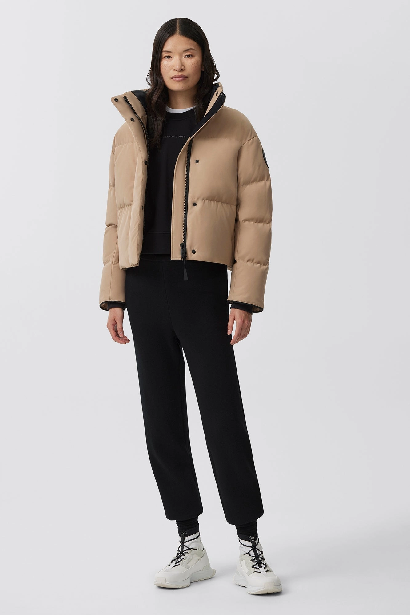 Easy Care Machine Washable Grandview Cropped Jacket Black Label