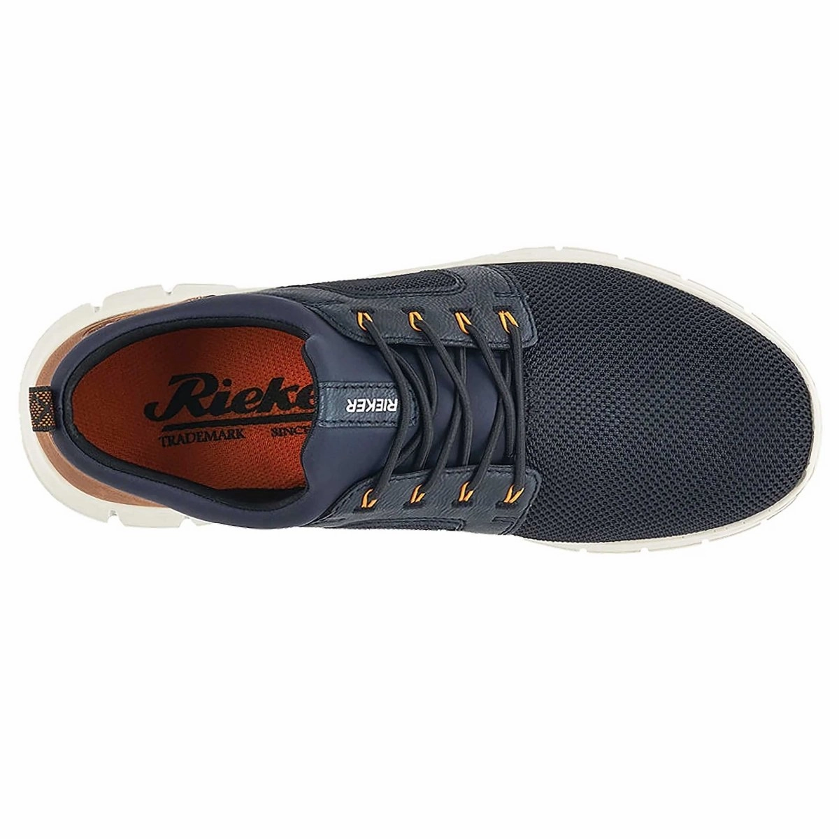 Rieker Men's B7796-14 Blue/Tan Fabric Effortless Walk
