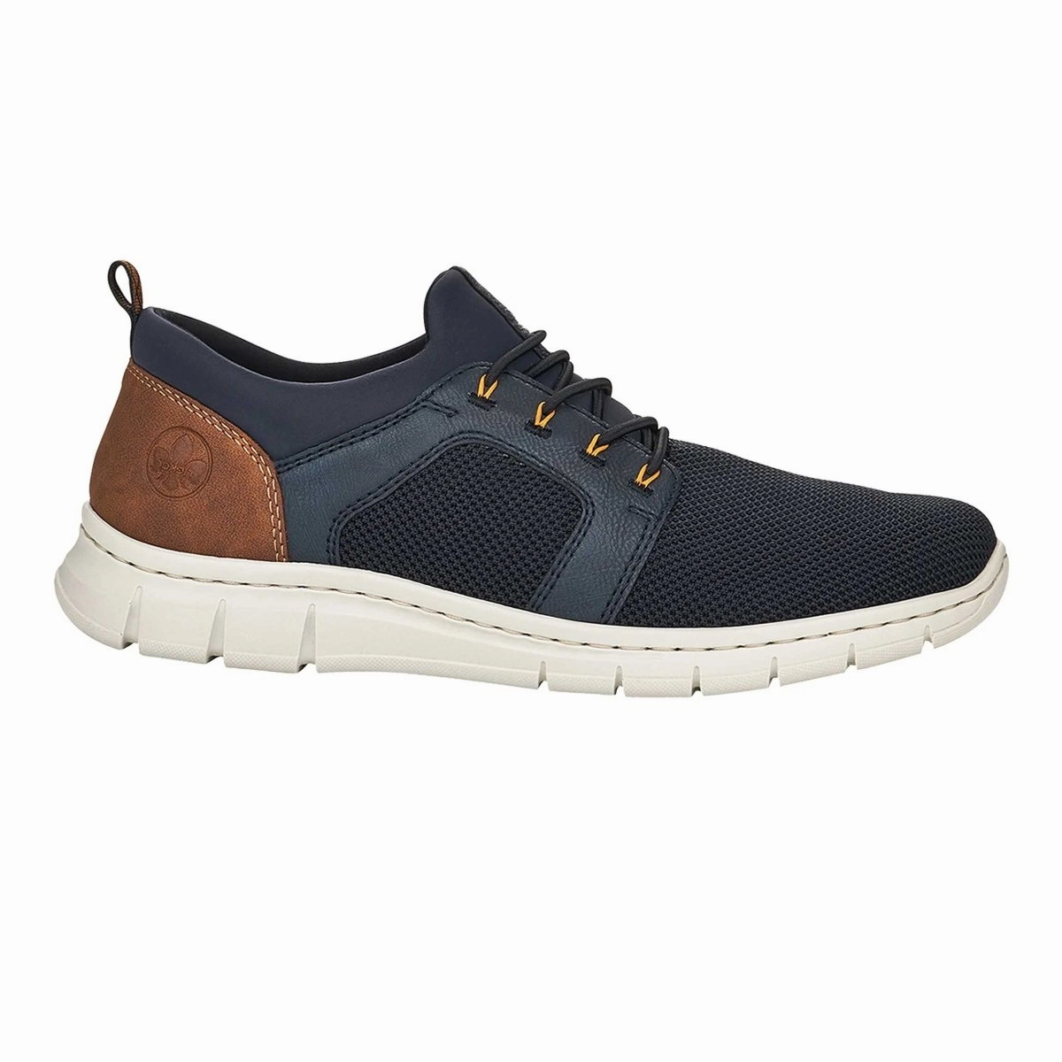 Light Bounce Comfort Padding Rieker Men's B7796-14 Blue/Tan Fabric