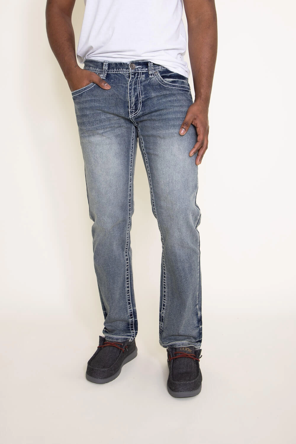 True Luck Kyle Straight Jeans for Men | TL21010407 Office Wear Modern Rainy Day Essential Basics