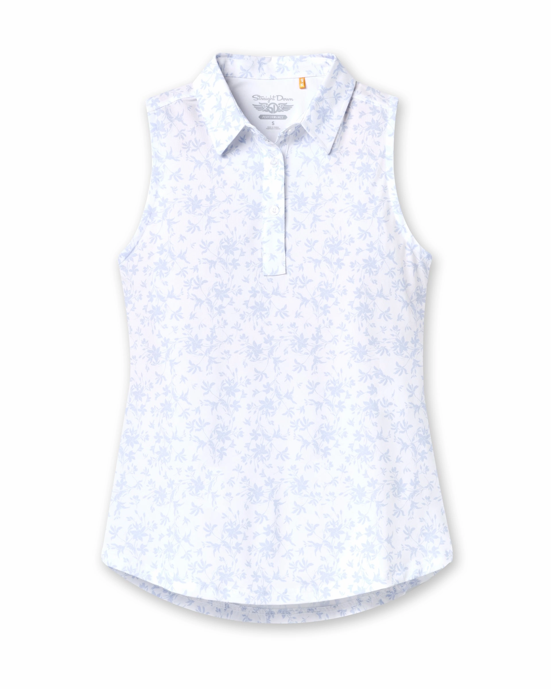 Golf Ready Ava Sleeveless Polo - Powder