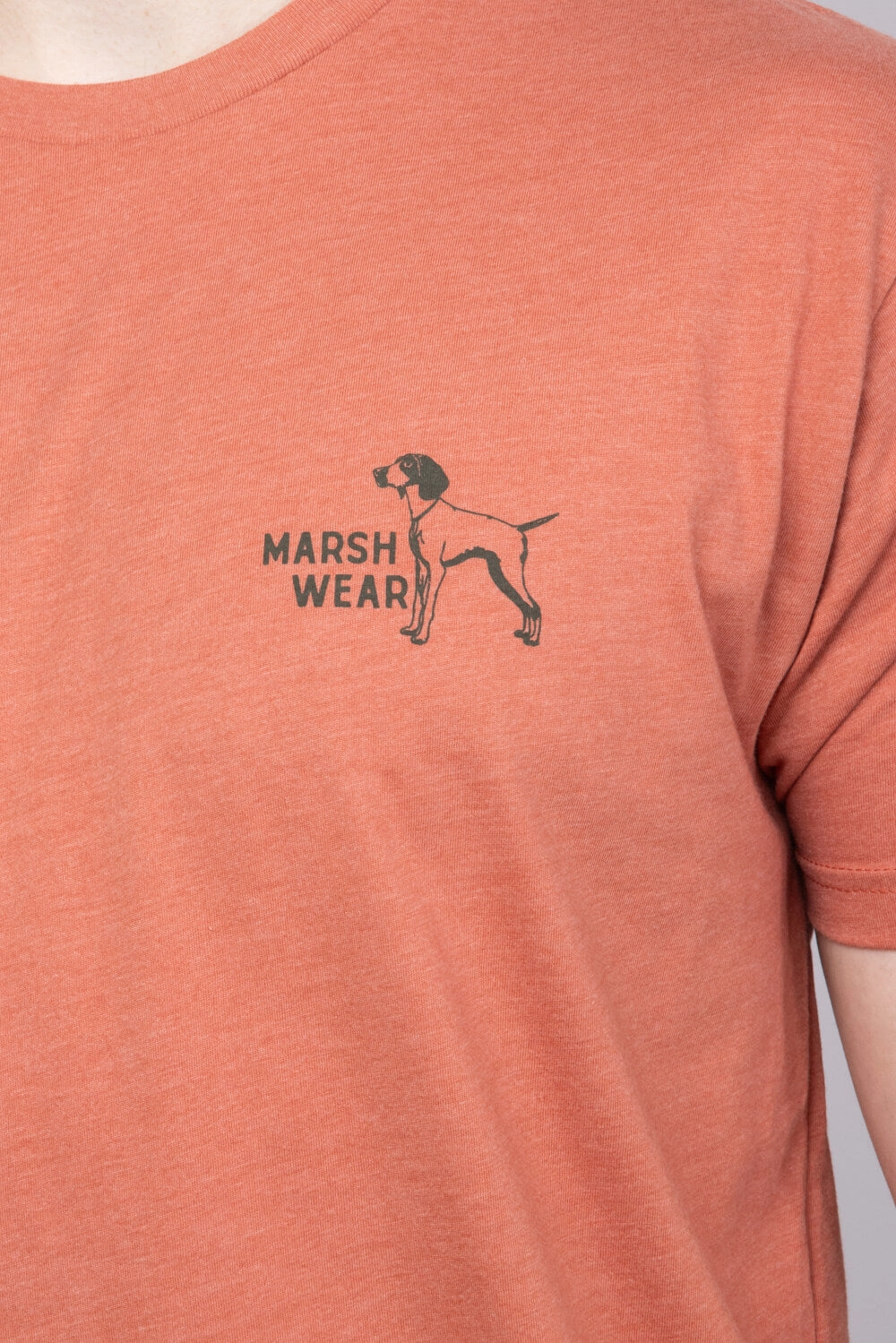 Marsh Wear Field T-Shirt for Men in Red Heather | MWT3085-ETRH Relaxed Waistband