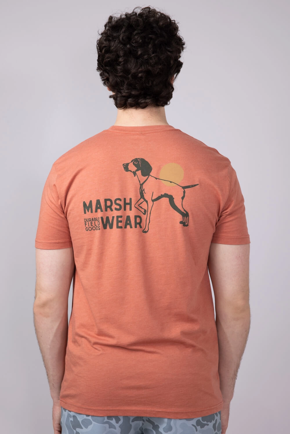 Marsh Wear Field T-Shirt for Men in Red Heather | MWT3085-ETRH skinny but not tight