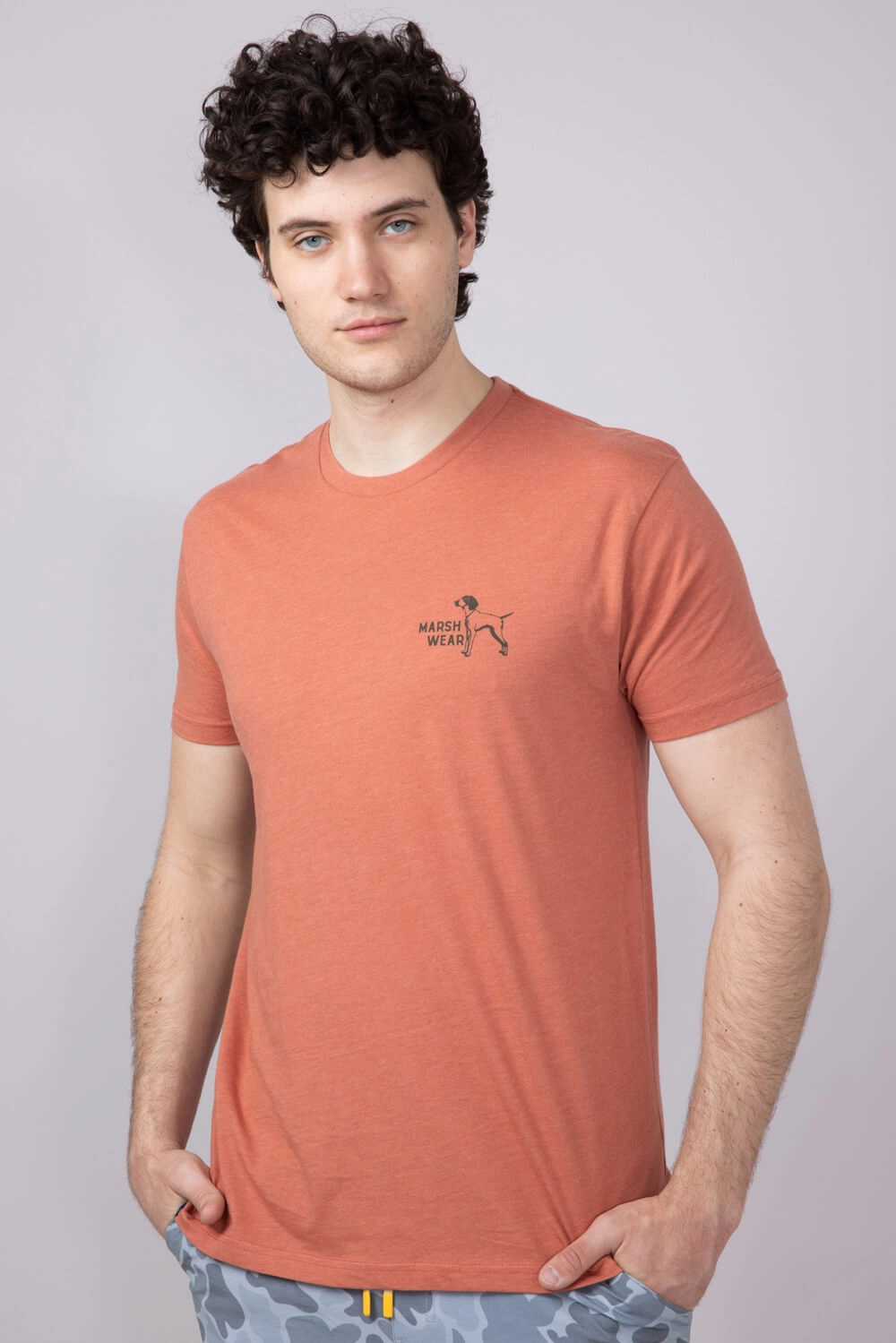 Marsh Wear Field T-Shirt for Men in Red Heather | MWT3085-ETRH Soft Fit Wear Classic Layering