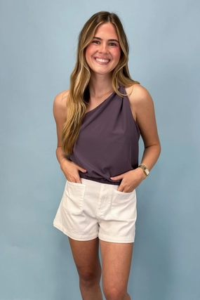 MinimalistSilhouette Simply Luxe Asymmetrical Top *More Colors*