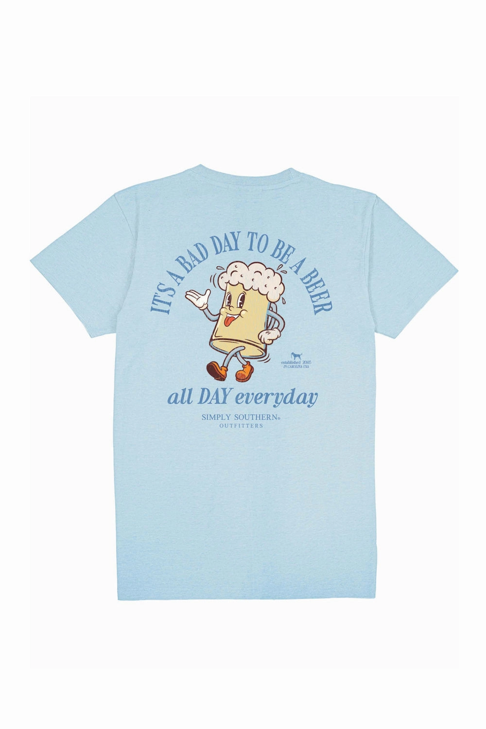 Simply Southern Beer T-Shirt for Men in Ice | MN-SS-DRINK-ICE Hypoallergenic Fibers