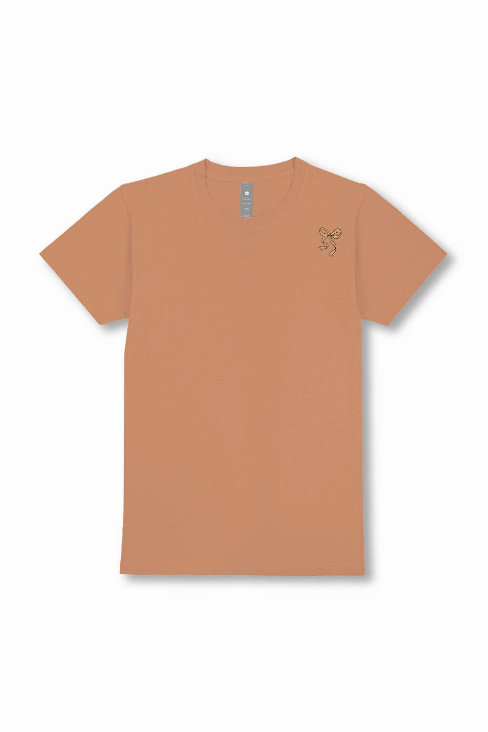 Simply Southern Camo Bow Cherries T-Shirt for Women in Chestnut | SS-CAMOCHRY-CHSTNT short sleeved