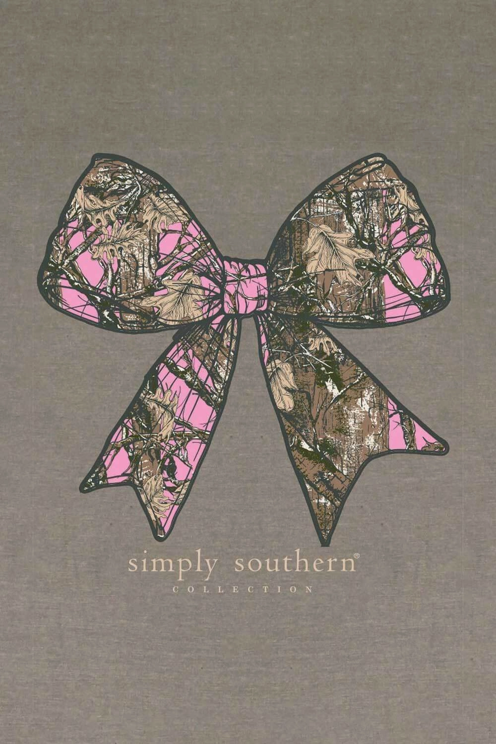 Fashion-Forward Fit Simply Southern Camo Bow T-Shirt for Women in Desert Heather | SS-CAMOBOW-DESERTHTHR