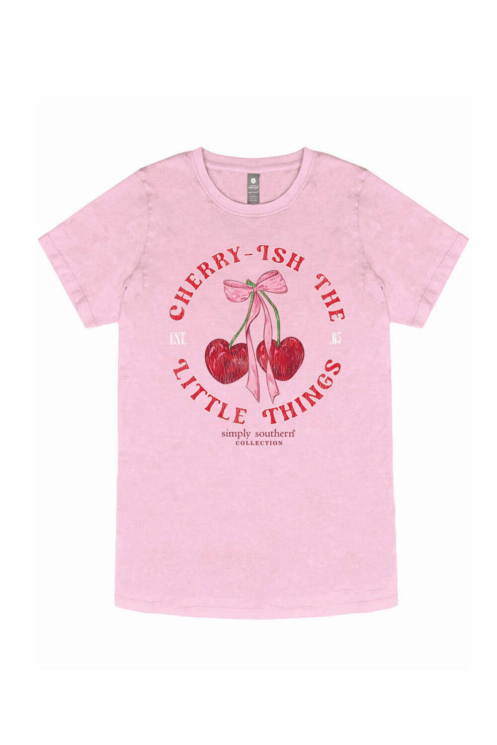 Simply Southern Cherry-Ish T-Shirt for Women in Pink | SS-CHERRYISH-WSHPNK Everyday Wear