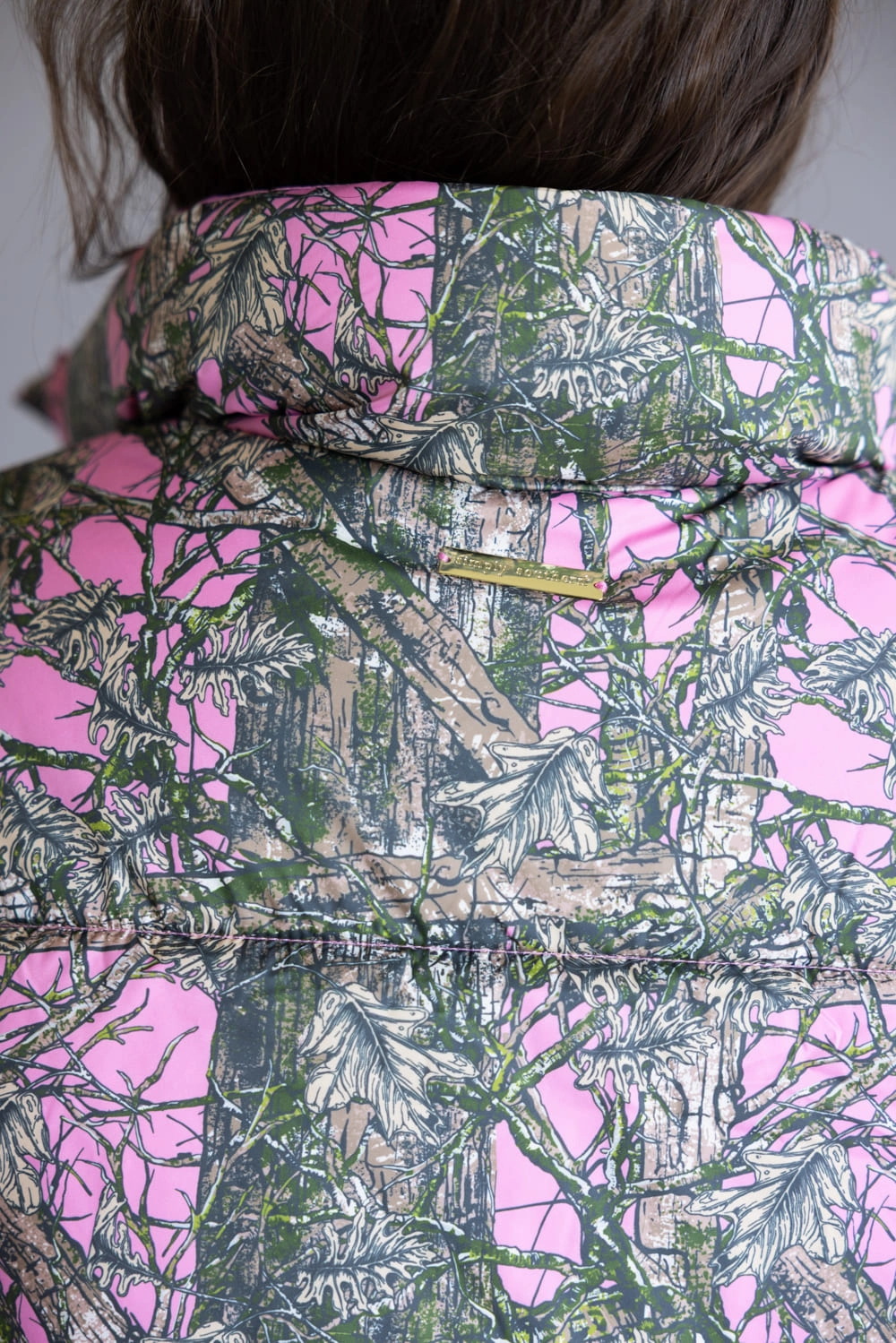 Very Cold Simply Southern Cropped Puffer Vest for Women in Camo Pink | PP-0225-VEST-PUFFR-CAMOPNK Breathable Material