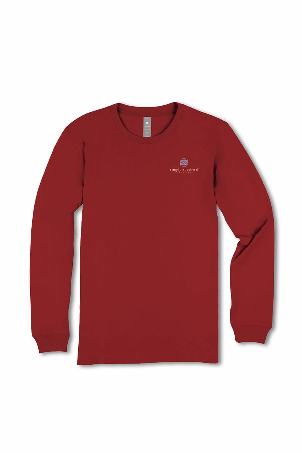 Simply Southern Follow the Word Long Sleeve T-Shirt for Women in Carmine | LS-FOLLOW-CARMINE Breathable knit