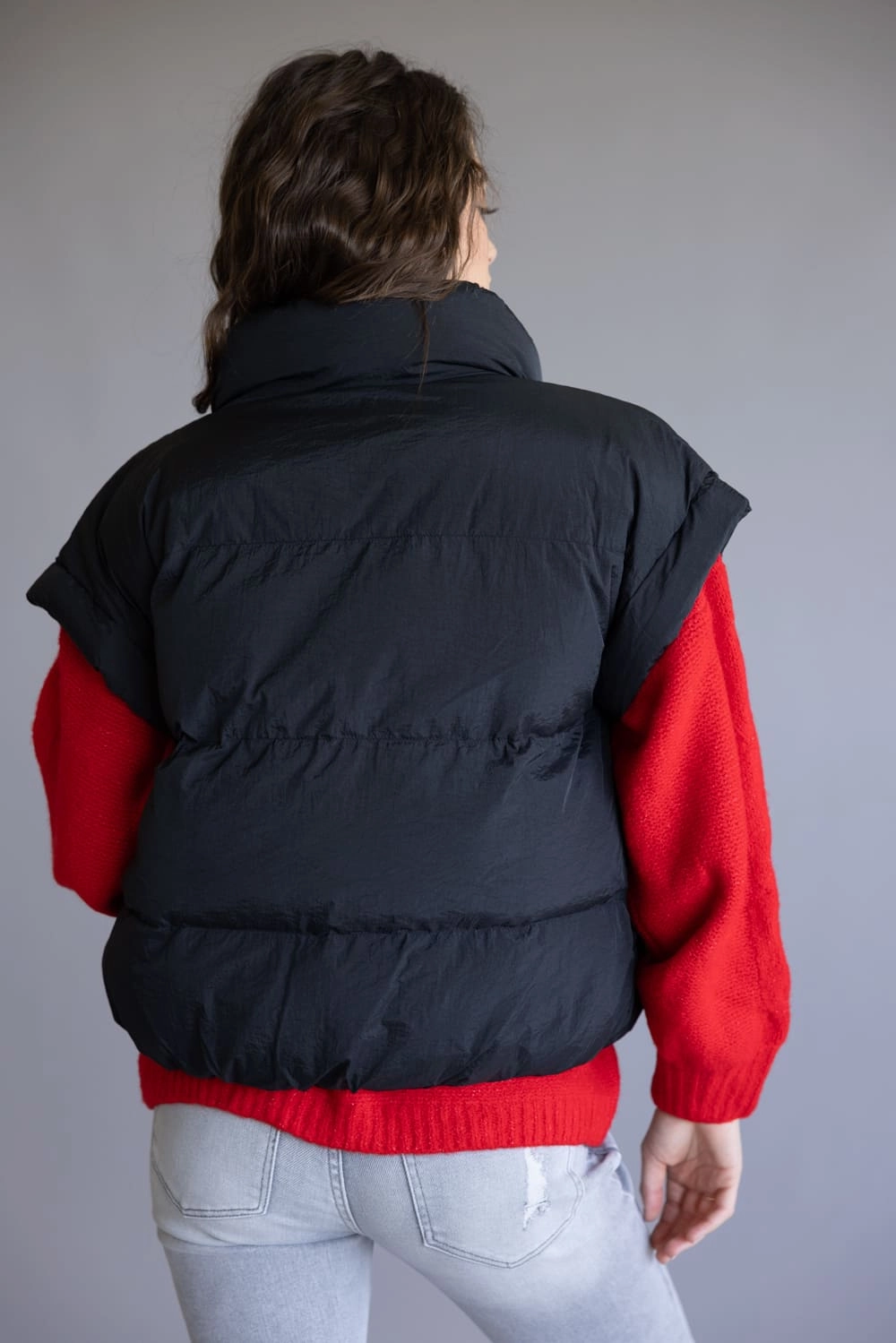 Essential City Look Comfortable fit Simply Southern Lottie Puffer Vest for Women in Black | PP-0225-VEST-LOTTIE-BLK WaterproofFabric