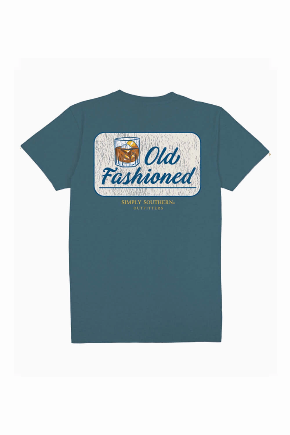 Snag Resistant Surface Simply Southern Old Fashioned T-Shirt for Men in Blue | MN-SS-OLD-COMET