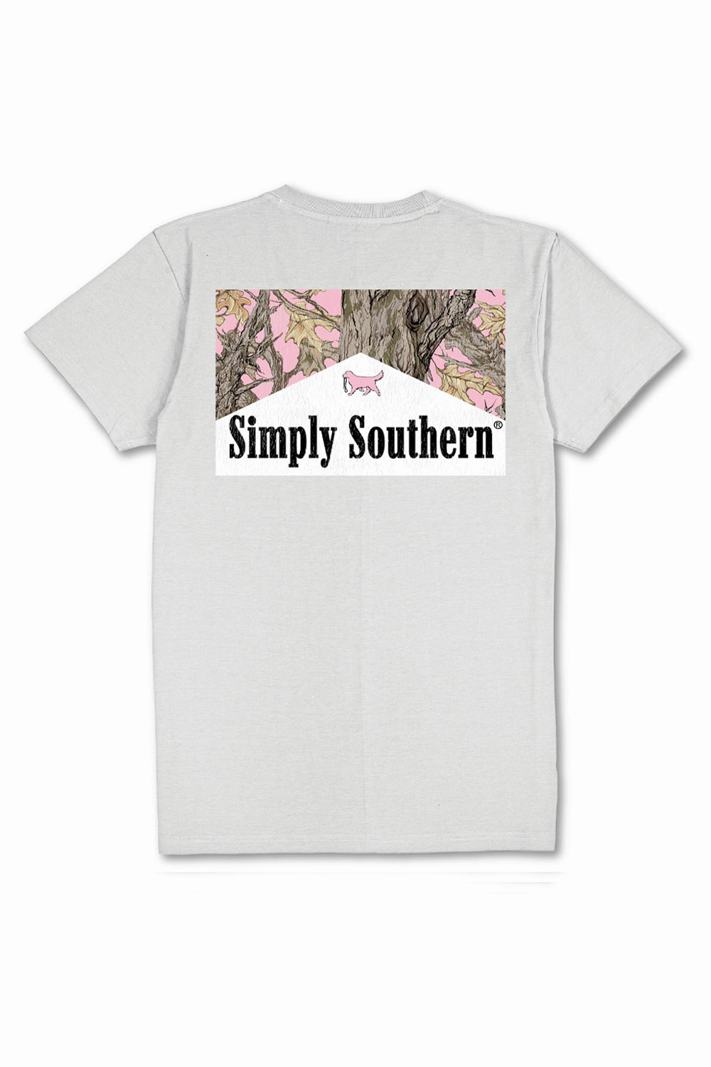 Heather Texture Finish Fashion Forward Simply Southern Pink Camo Pack T-Shirt for Women in Star Grey | SS-CAOMPACK-STAR