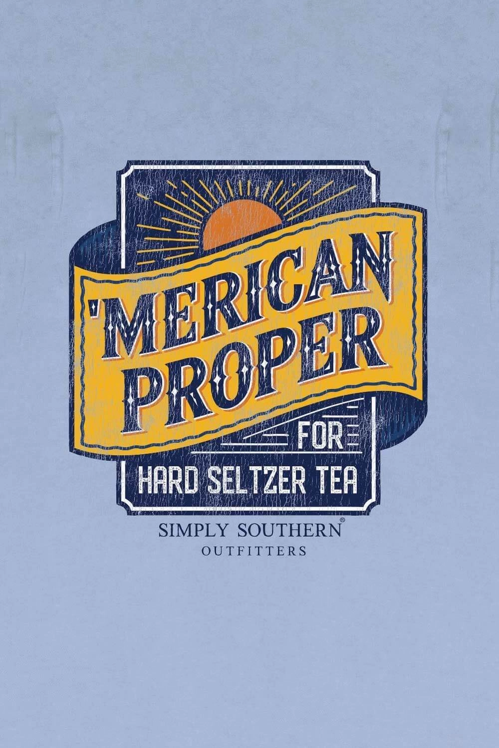 Sport Wear Simply Southern Seltzer T-Shirt for Men in Sea | MN-SS-TEA-WSHSEA