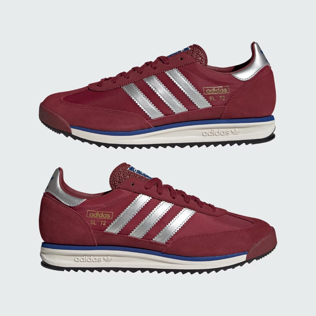 Eco Friendly Production Breathable Outsole SL 72 Rs Shoes (Noble Maroon   Silver Metallic   Off White)