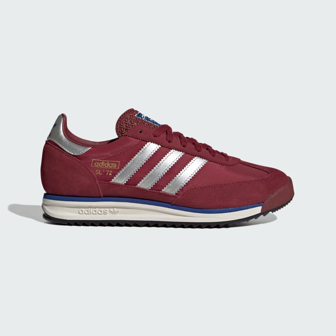 SL 72 Rs Shoes (Noble Maroon   Silver Metallic   Off White) Bendable Heel Counter Comfortable Sides