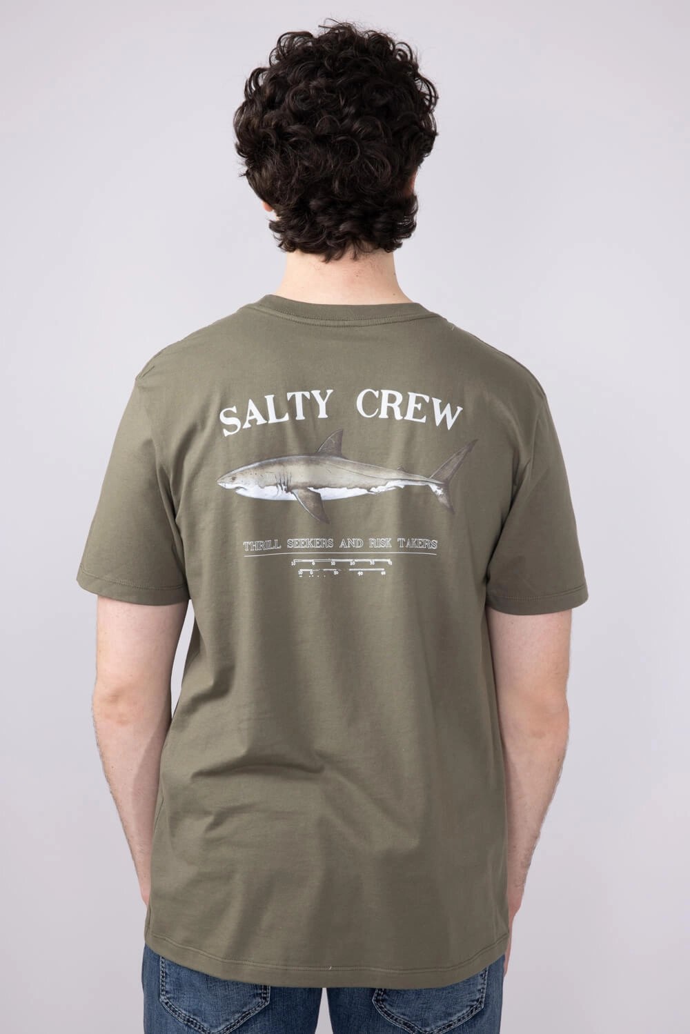 Salty Crew Bruce T-Shirt for Men in Dusty Olive | 20035067-DUSTY OLIVE Street Trend Look Comfy Design