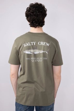 Salty Crew Bruce T-Shirt for Men in Dusty Olive | 20035067-DUSTY OLIVE Street Trend Look Comfy Design