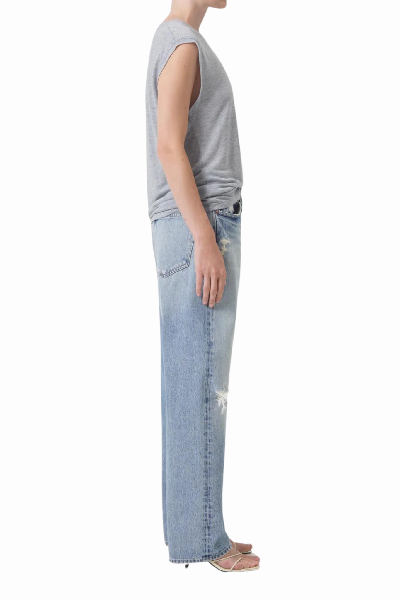 Spring Mood Slim 90's Jean in Threadbare