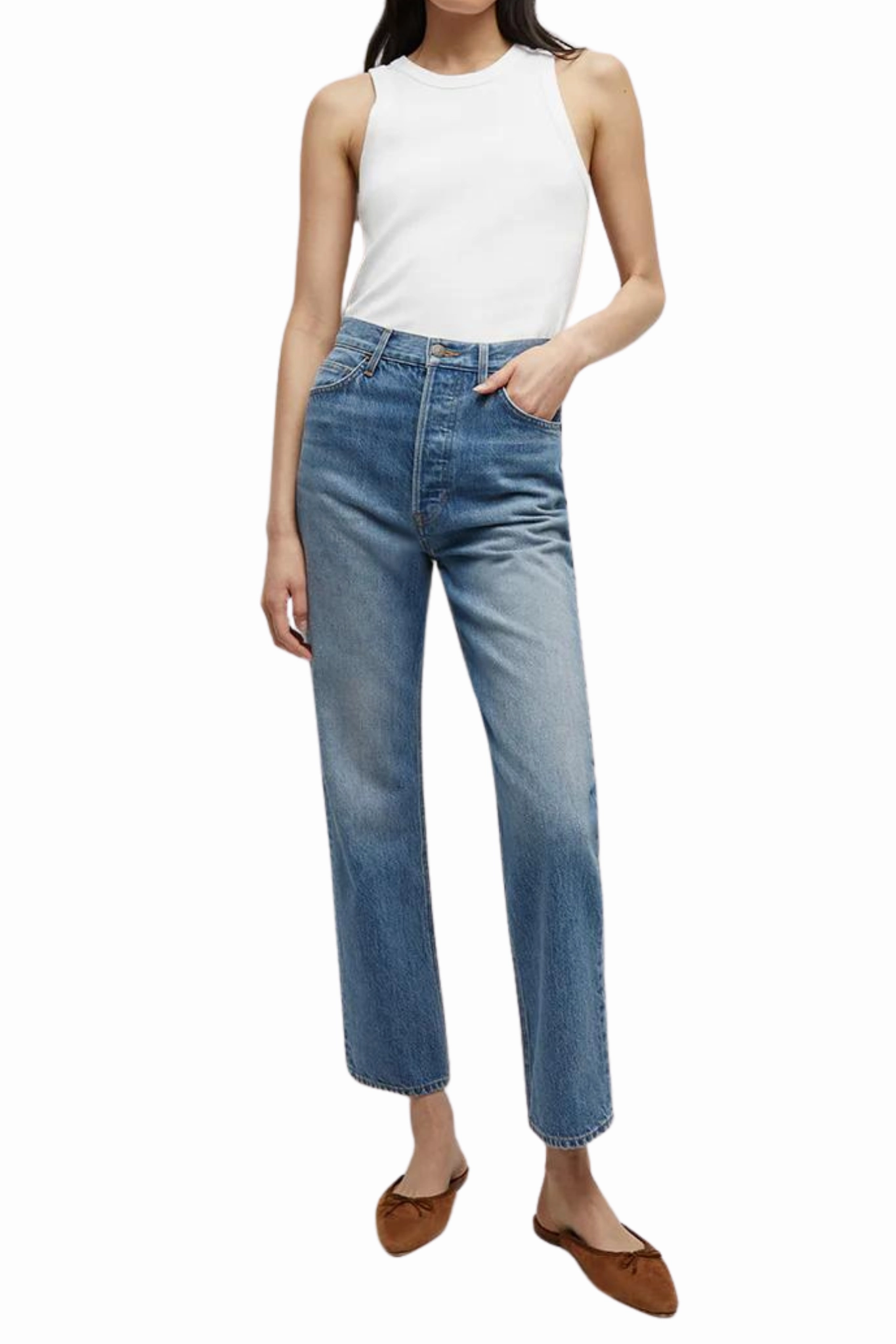 Go To Outfit Daniela Ankle Straight in Lakeshore Blush