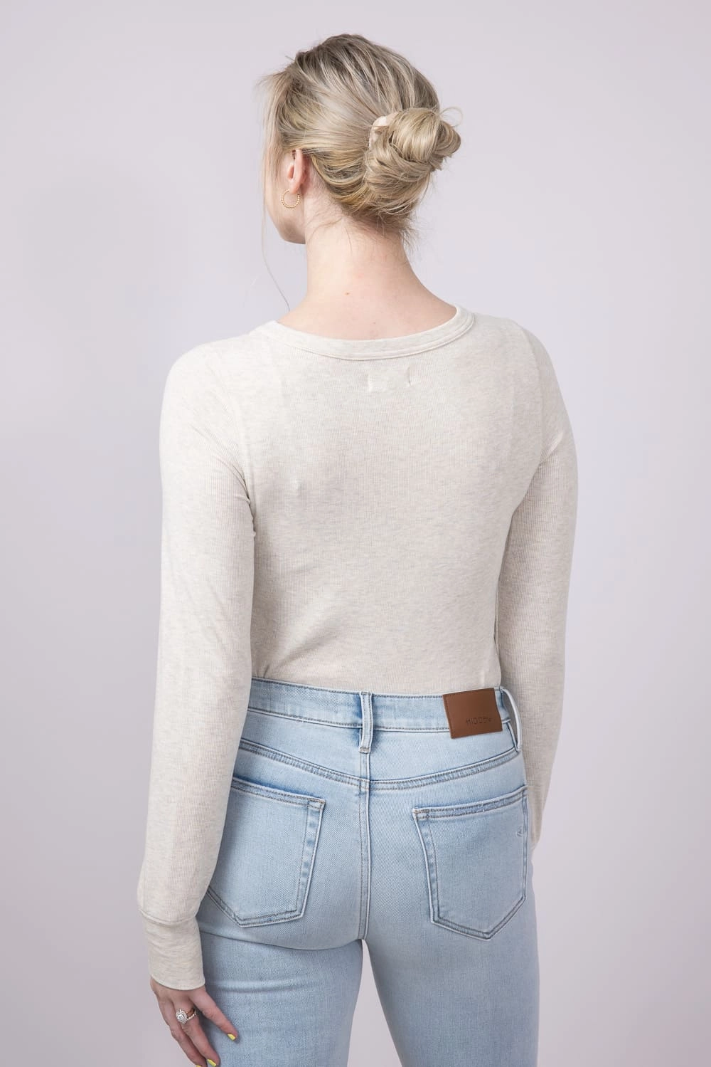 Thread & Supply Stacy Shirt for Women in Sand | T1390MSTS-SANDHEATHER SustainableManufacturing