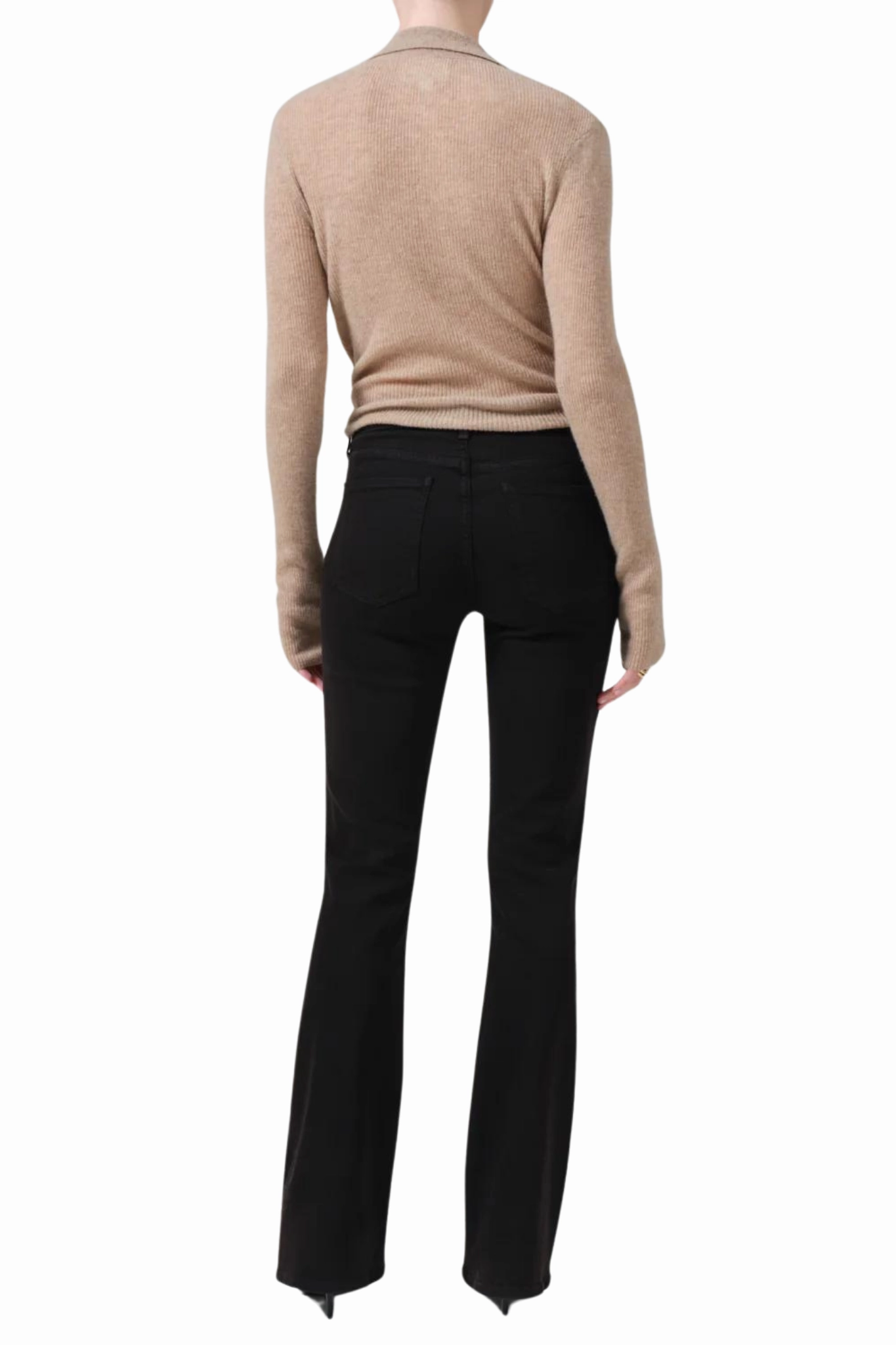 Classic Wear Slim Stylish Vibrant Lilah in Plush Black 32.5"