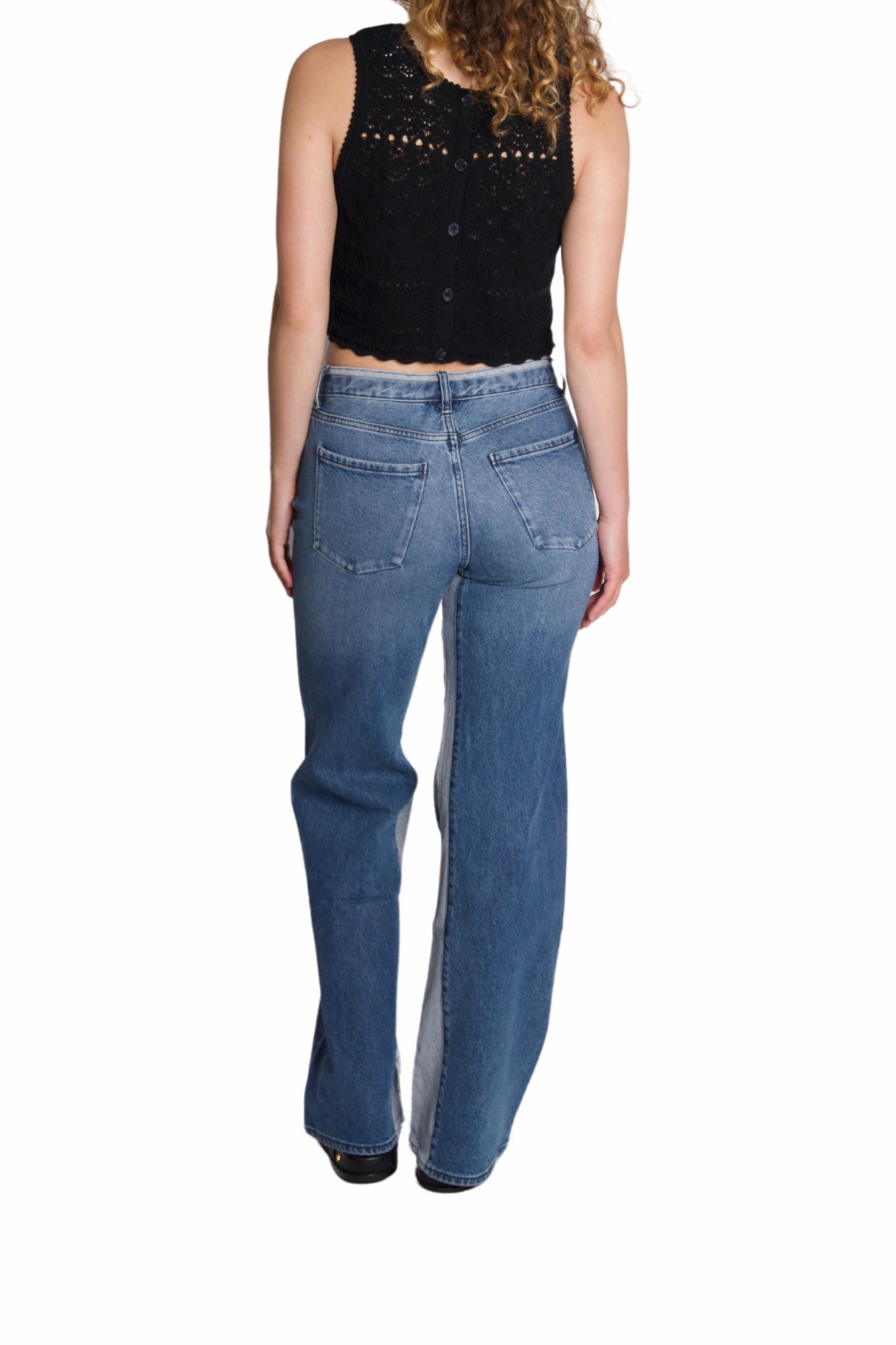 Flexible Waistband Construction Virgo Wide Leg in Champlain