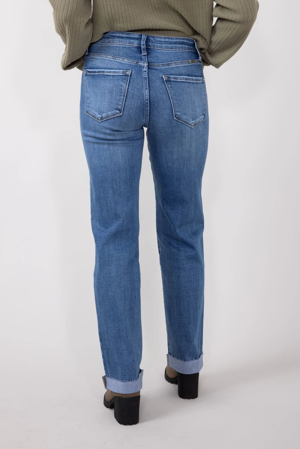 KanCan High Rise Dark Wash Clean Straight Jeans for Women | KC20072D Casual Friday Urban Explorer