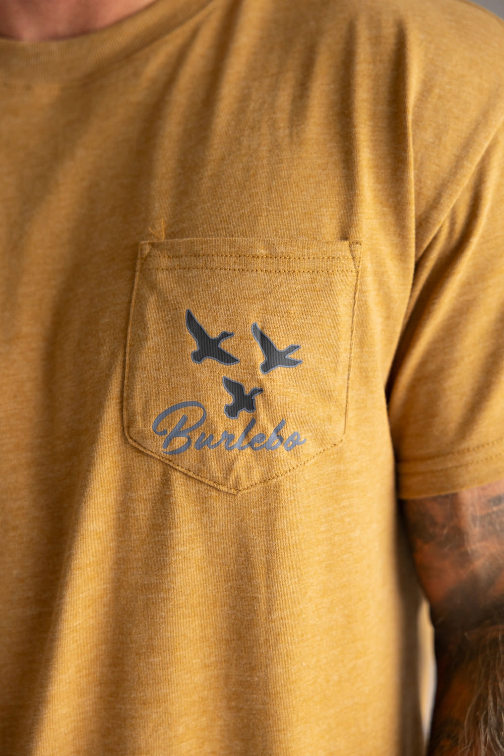 Burlebo Duck and Dog T-Shirt for Men in Light Brown | SST-DKDG-LB-LIGHT BROWN Comfy Active Fit Soft Knit