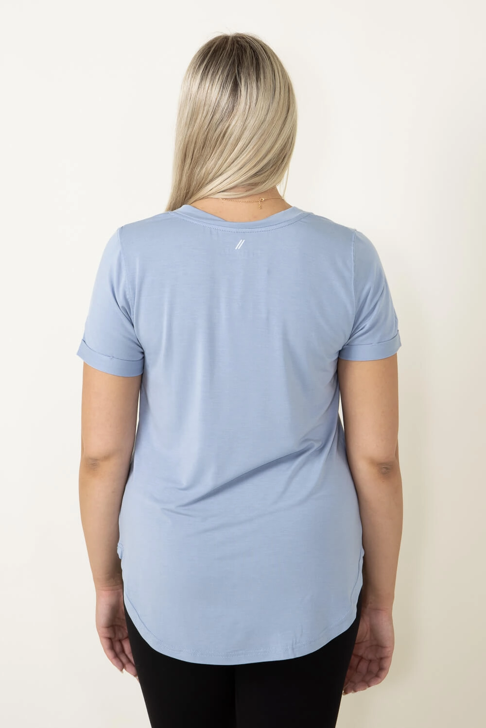 Thread & Supply Recreation T-Shirt for Women in Light Blue | T1440LZMTS-LIGHTDENIM Anti Static Treatment EasyCareFinish