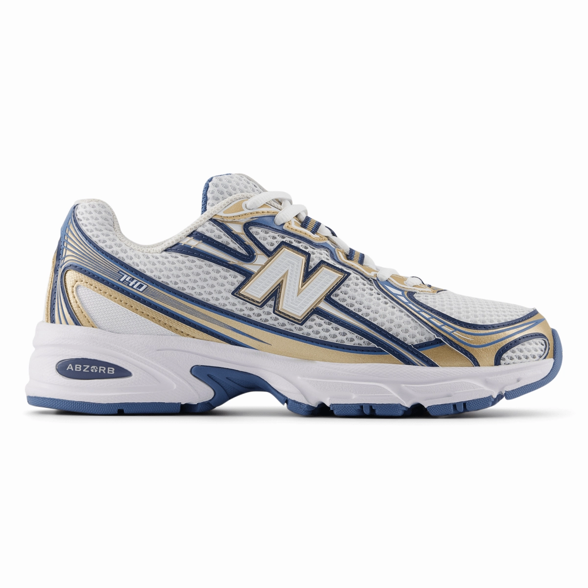 New Balance Men's U740HB2 Heron Blue/Gold/White Comfortable Feel