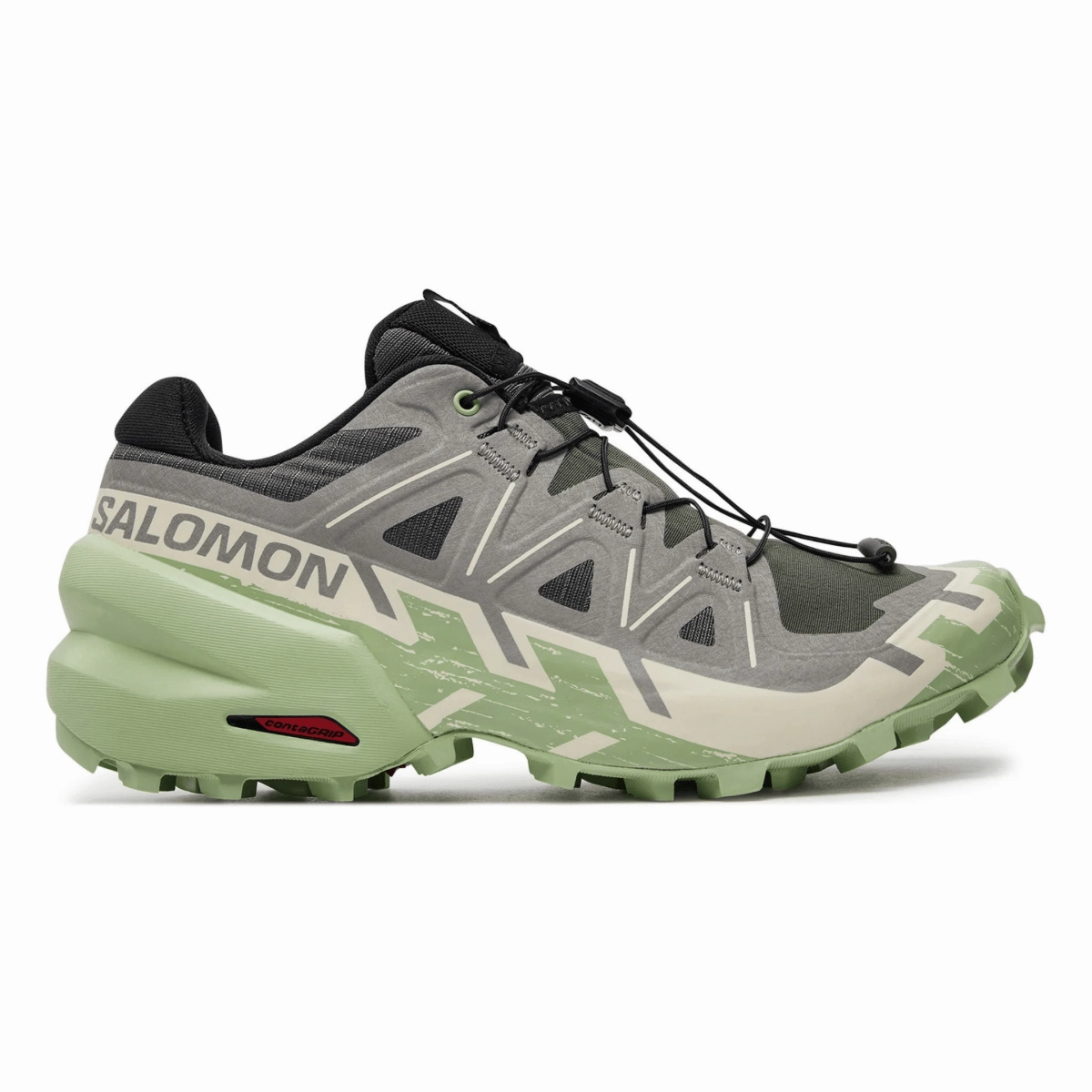 Air Circulation System Sports Driven Salomon Women's Speedcross 6 Castlerock/Vanilla Ice/Smoke Green