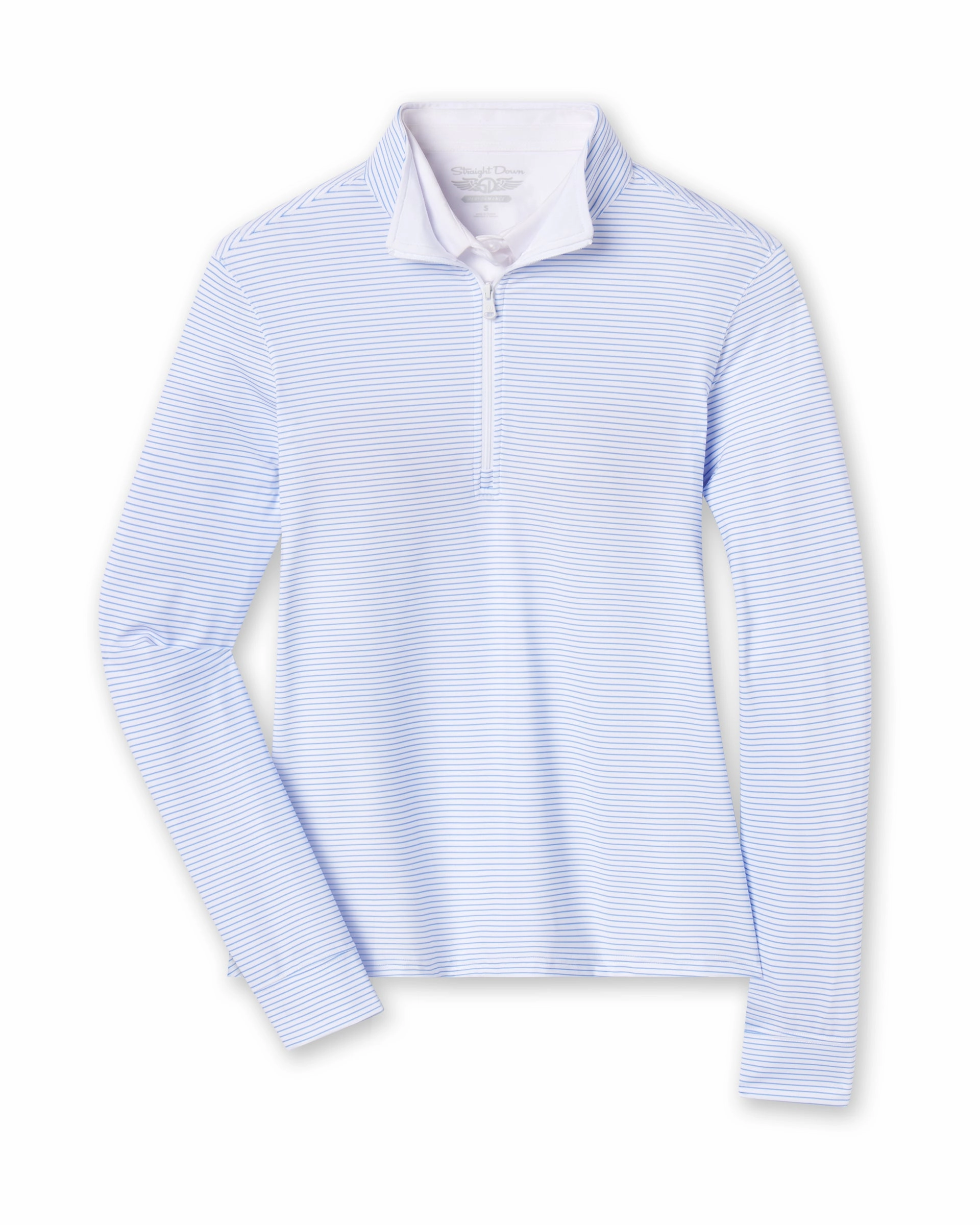 Brand Identity Kiri Striped Quarter Zip - Carolina