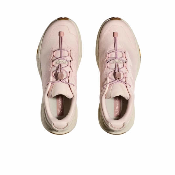Flexible Rollbar Technology Senior runner HOKA Women's Transport Cosmic Pearl/Oat Milk/Pink