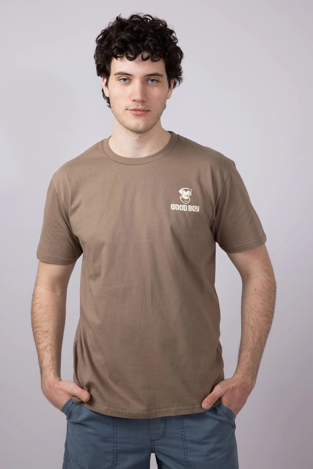 Chic Cut Quick Dry Performance Good Boy Pack T-Shirt for Men in Brown | 2213-BROWNSAVANA