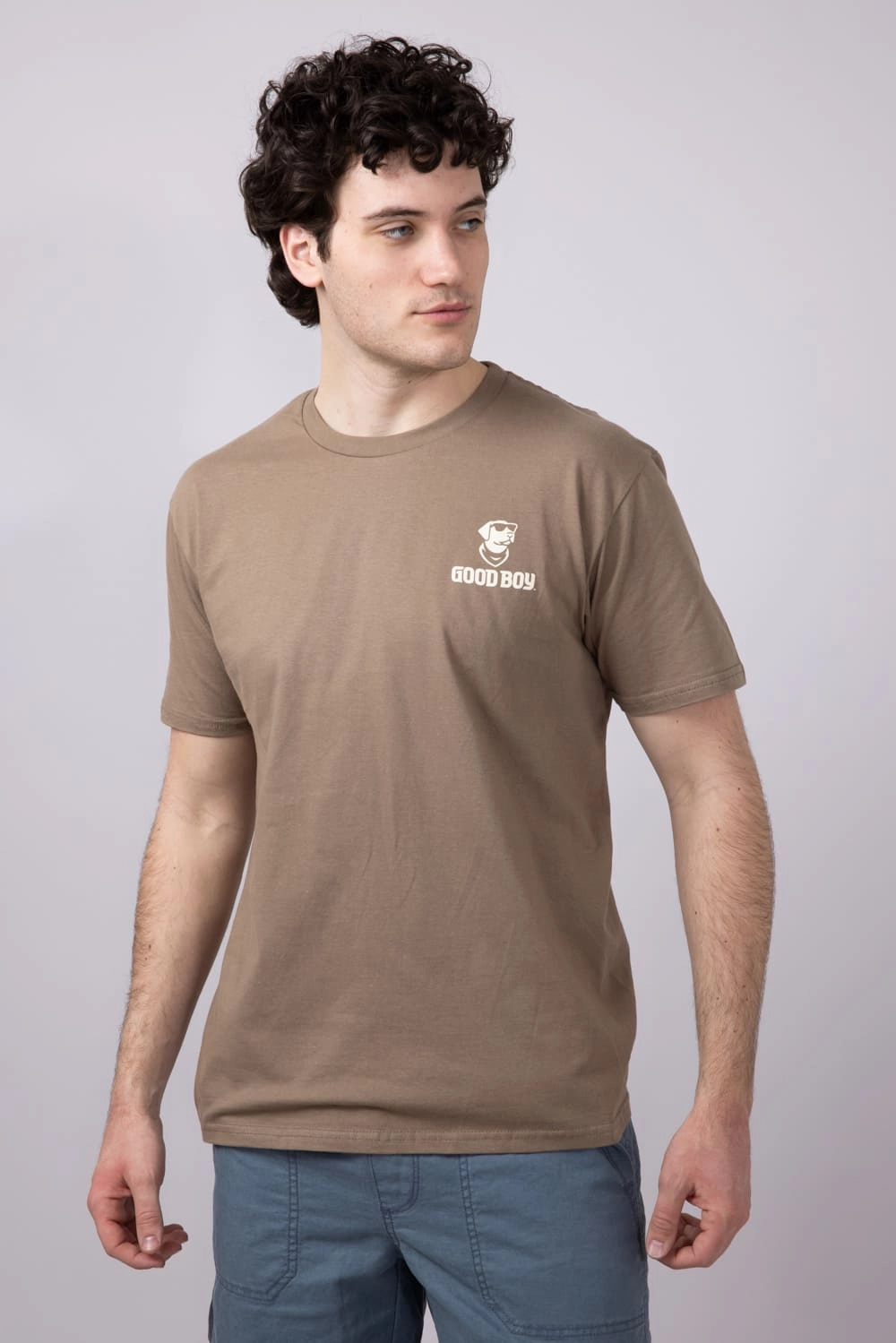 Good Boy Pack T-Shirt for Men in Brown | 2213-BROWNSAVANA Garment Dyed