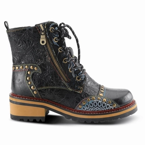 Spring Step Women's L'artiste Rugup Black/Multicolor Seamless Comfort Rough Trail Hiker