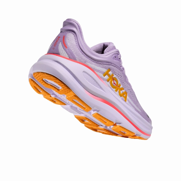 Hoka Women's Bondi 9 Wide Aster Flower / Starlight Glow Daily Commuter