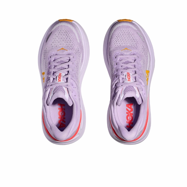 Dual Density Foam Core Hoka Women's Bondi 9 Wide Aster Flower / Starlight Glow