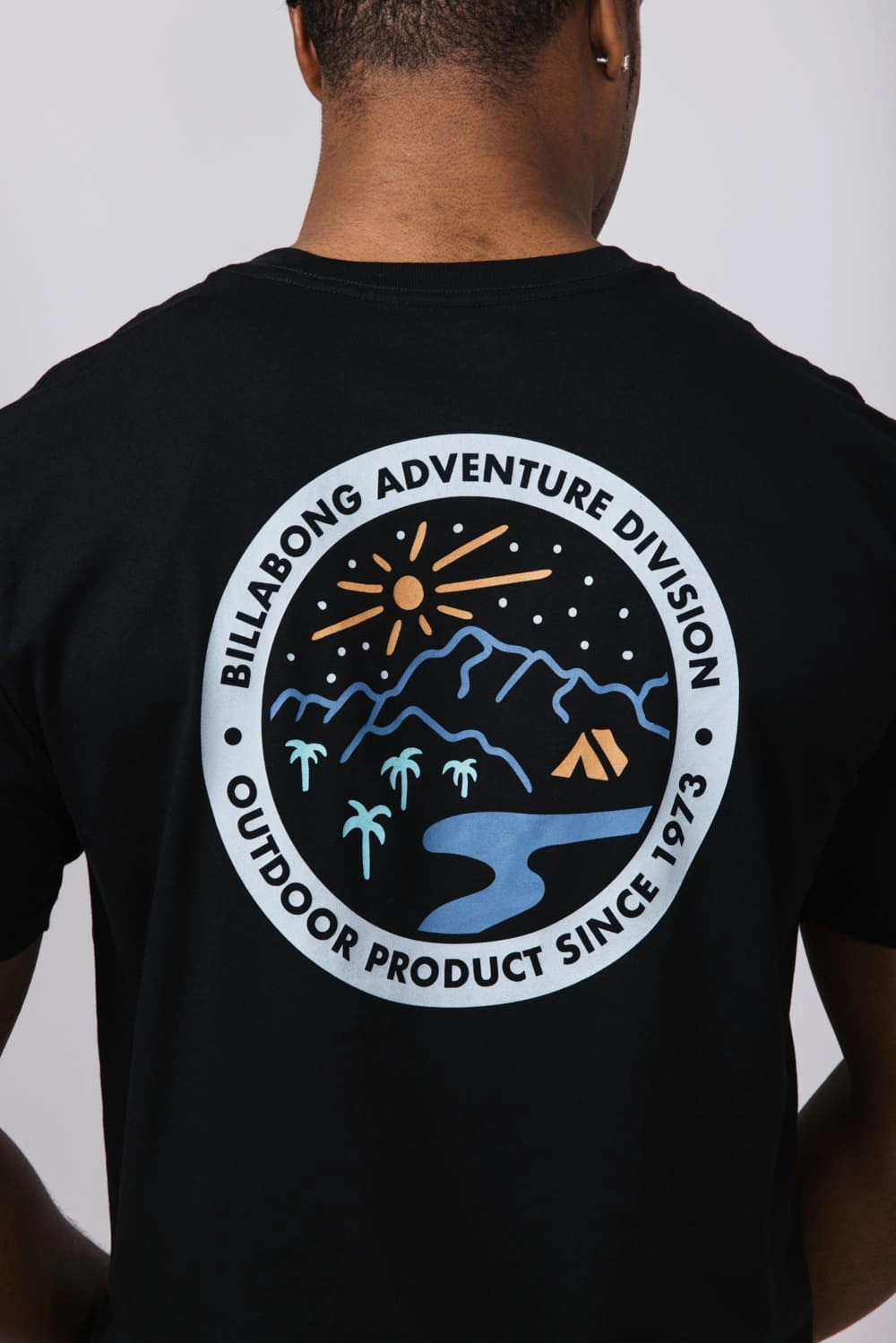 Billabong Rockies A/Div Premium T-Shirt for Men in Black | 24A502500-BLACK Chafe Free Armhole Airflow Ventilation Design