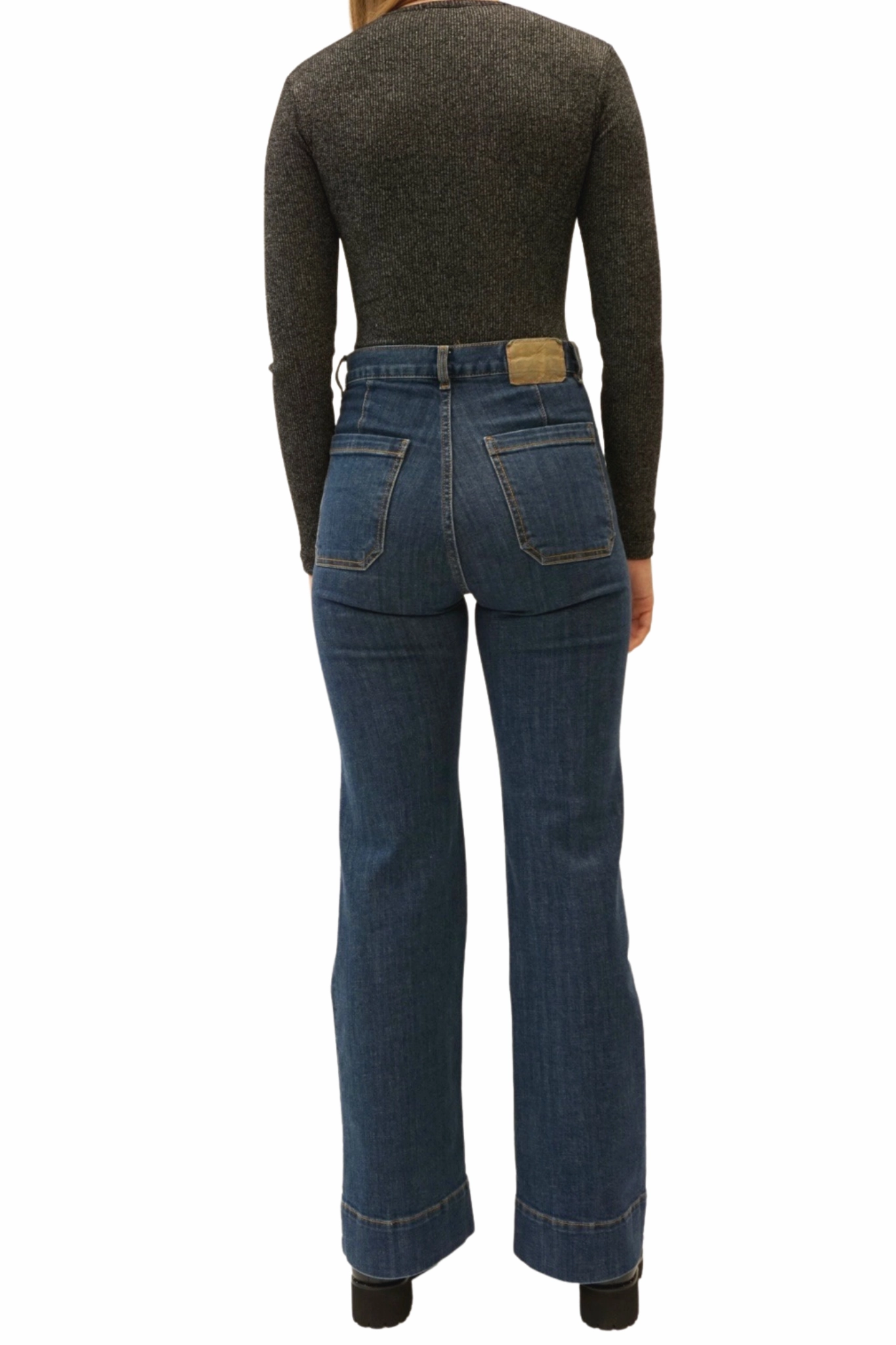 Neutral Style Multi Pocket Design St. Monica Jean in Vintage 95