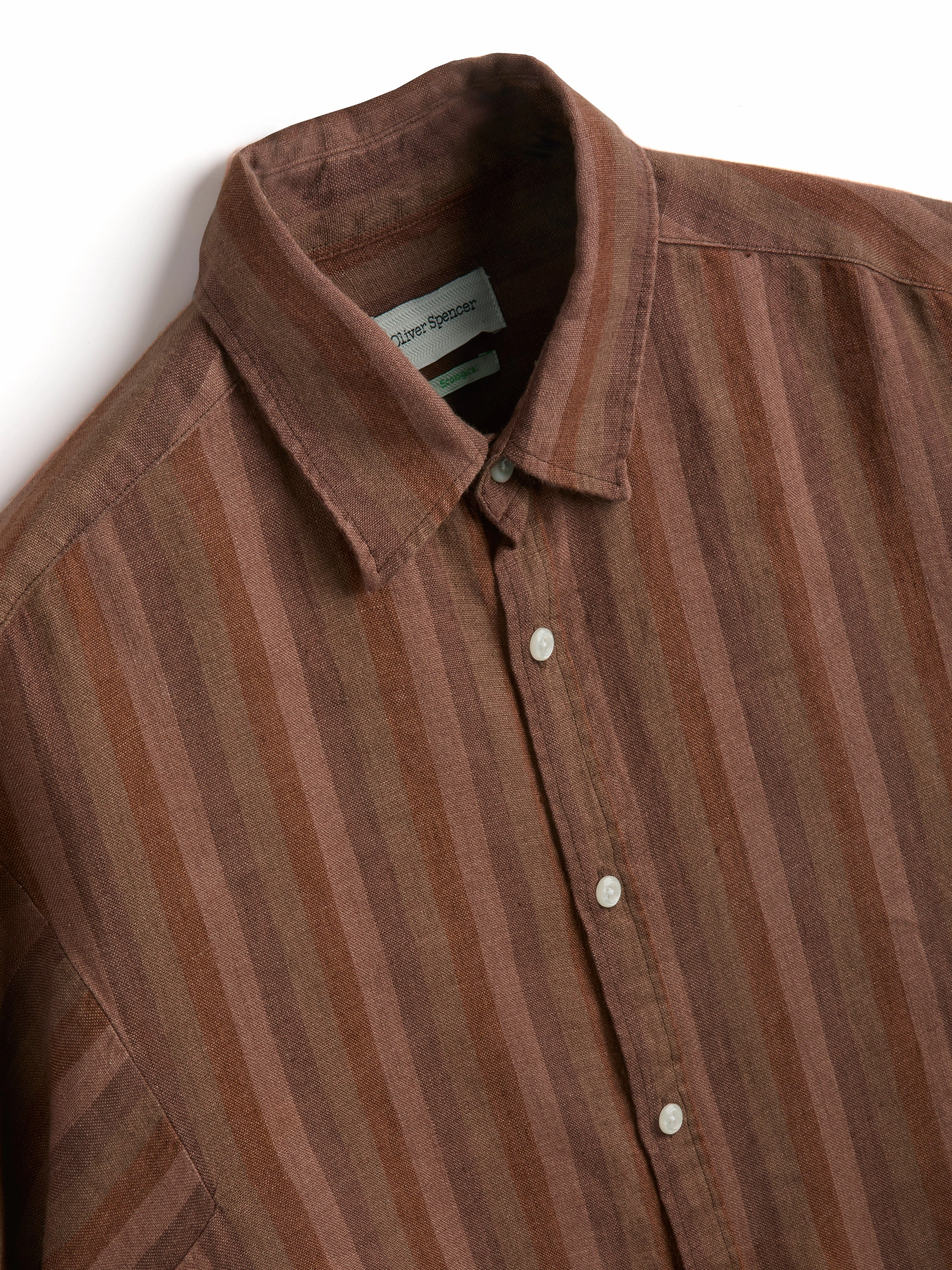 Garrison Short Sleeve Shirt Lowson Terracotta Bold Hue Trendy Pattern
