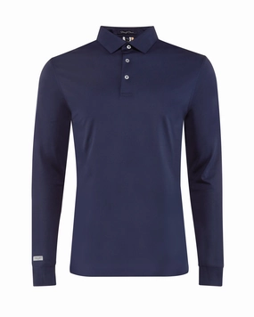 Casual Vibes Easy Wear Stearns Long Sleeve Polo - New Indigo